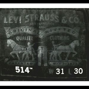 MEN'S LEVIS JEANS 514 W.31 L.30 DARK GRAY